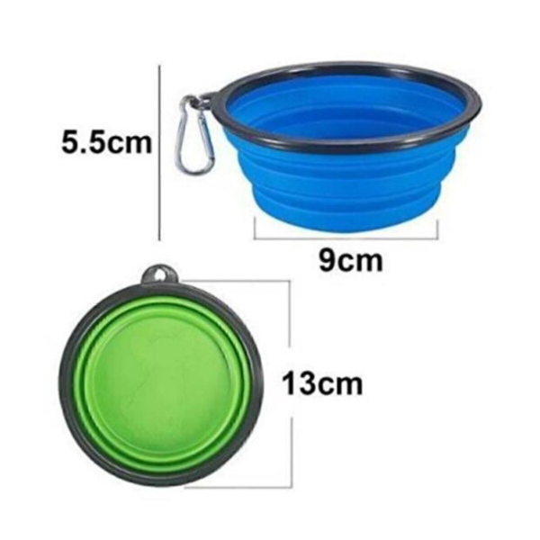Katlanabilir Kedi Köpek Mama Su Kabı Evcil Hayvan Kap Taşınabilir