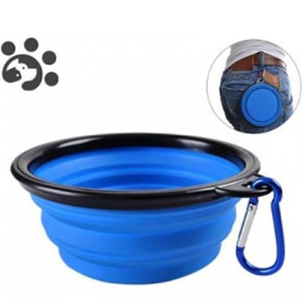Katlanabilir Kedi Köpek Mama Su Kabı Evcil Hayvan Kap Taşınabilir