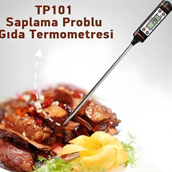 Dijital Gıda Termometersi Sıvı Gıda,et,su,süt Yiyecek Sıcaklık Ölçer Mutfak Için Gıda Termometresi