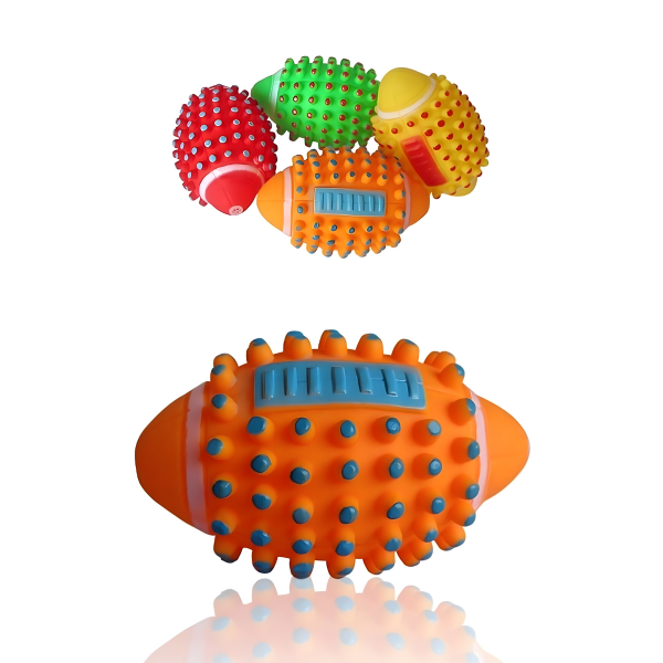 Renkli Kedi Köpek Isırma Topu Sesli