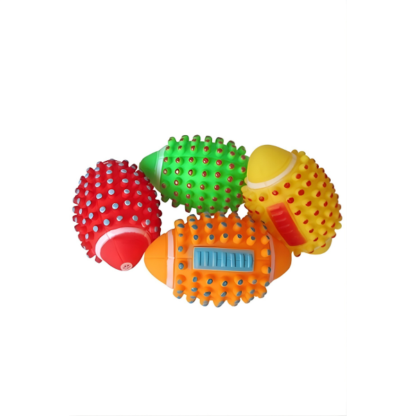 Renkli Kedi Köpek Isırma Topu Sesli