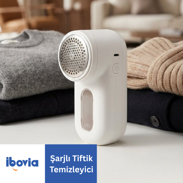 Şarjlı Tiftik Temizleyici | Kedi Köpek Tüy Toplayıcılı, 6 Bıçaklı, Çift Korumalı, Hızlı Şarj