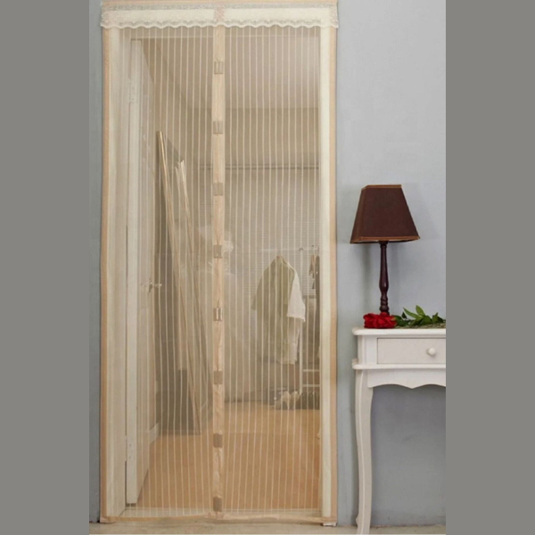 Mıknatıslı Mutfak Balkon Dış Kapı Sinekliği 90x210 Cm Beyaz Renk