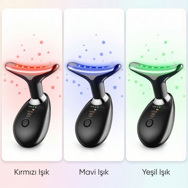 Yüz ve Boyun Cilt Bakım Cihazı – EMS LED Teknolojisi ile ve Sıkılaştırıcı