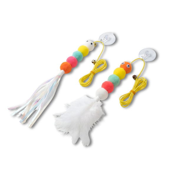 Elastik Kedi Oyun Oltası Kendinden Yapışkanlı