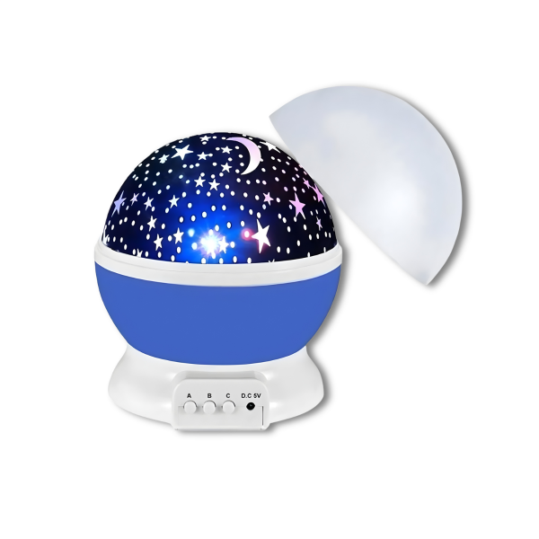 Renkli Yıldızlı Gökyüzü Projeksiyon Gece Lambası