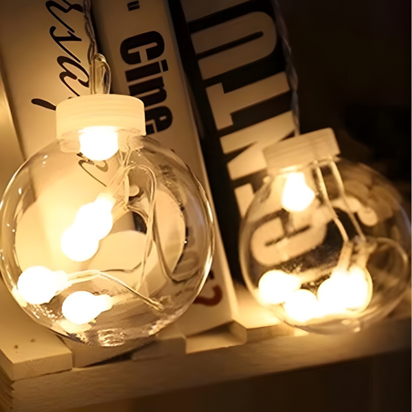 12 Adet Ledli Dilek Topu Işıklı Perde Tasarımı