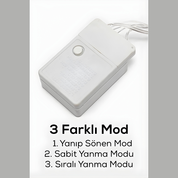 12 Adet Ledli Dilek Topu Işıklı Perde Tasarımı