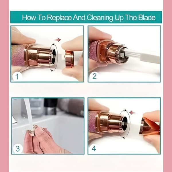 Simli Yüz ve Kaş Epilatörü – 2 Başlıklı Tüy Alma, Kaş, Bıyık, Yüz Epilasyon Makinesi