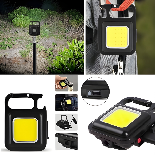 Kamp Acil Durum SOS Mini LED El Feneri Çalışma Işığı Taşınabilir Cep El Feneri Anahtarlık Lambası