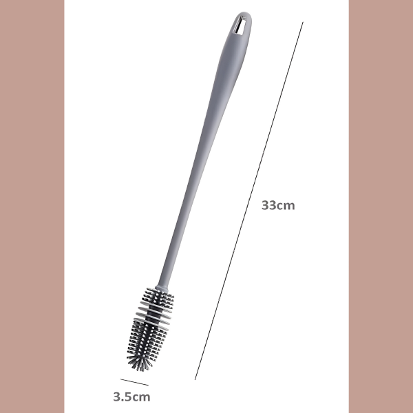 Silikon Fırça Matara Biberon Emzik Temizleyici Kavanoz Termos Suluk Yağ Şişe Temizleme Fırçası