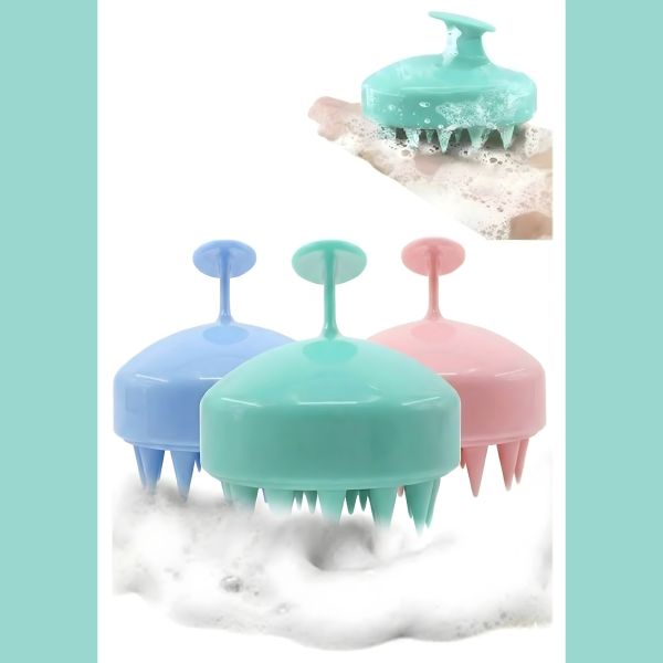 Silikon Saç Derisine Masaj Yapan Şampuan Tarağı, Saç Bakım Fırçası