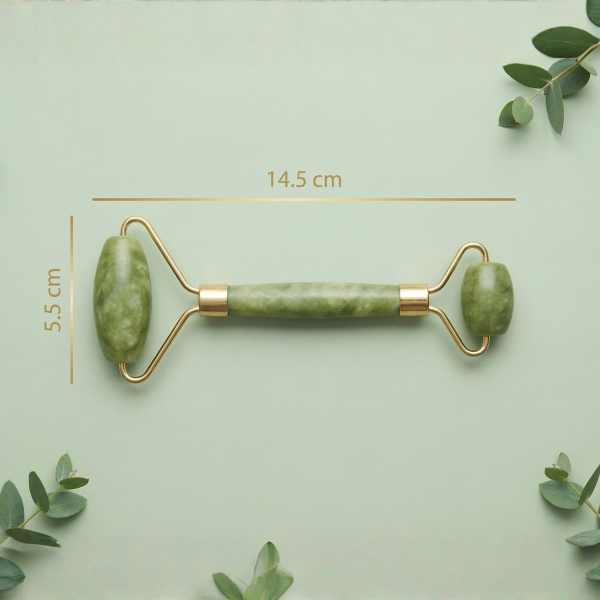 Yüz Bakım Taş Doğal Taş Yeşim Face Roller ve Yeşim Kalp Gua Sha Yüz Masaj Aleti