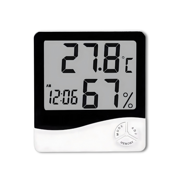 Dijital oda Termometresi Sıcaklık Ve Nem Ölçer Masa Saati Alarm