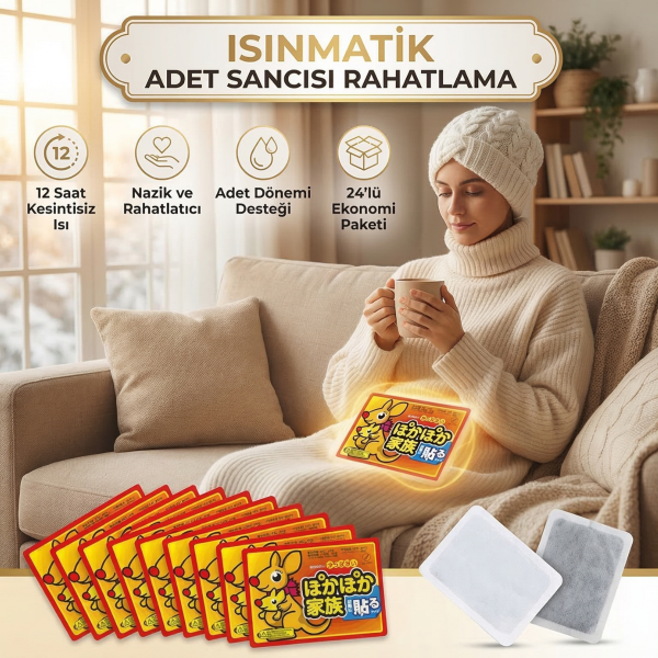 10 Adet Isınmatik Cep Sobası Vücut El Ayak Bel Isıtıcı Isımat