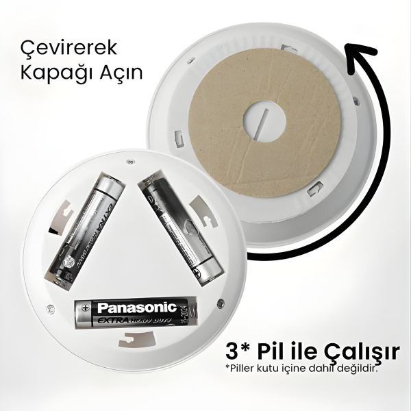 Uzaktan Kumandalı Yapışkanlı Kablosuz Pilli Led 3'lü Spot Lamba Mbukykplsl