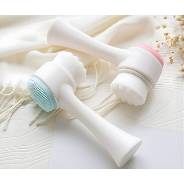 Çift Taraflı 3d Masaj Yüz Temizleme Fırçası