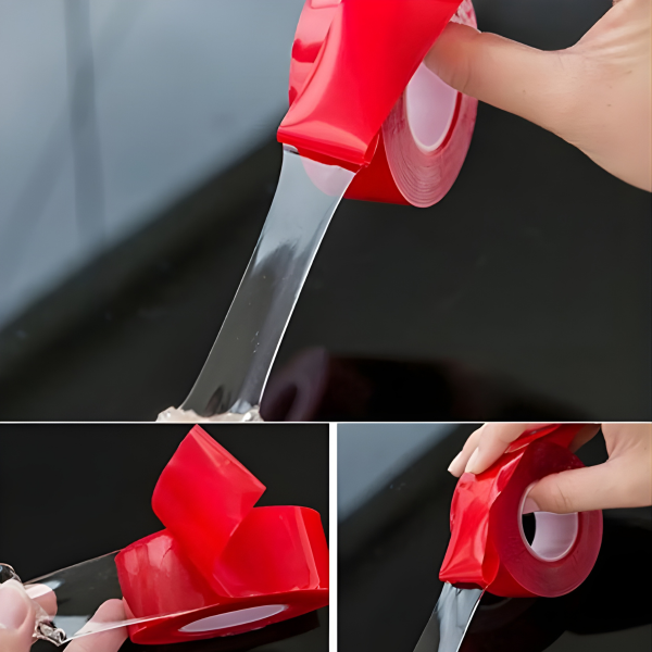 Ev Tablo Nano Çift Taraflı Bant 2 Metre X 2 Cm Askılık Tablo Asma Yapışkan Bant Iz Bırakmaz Bant Pro