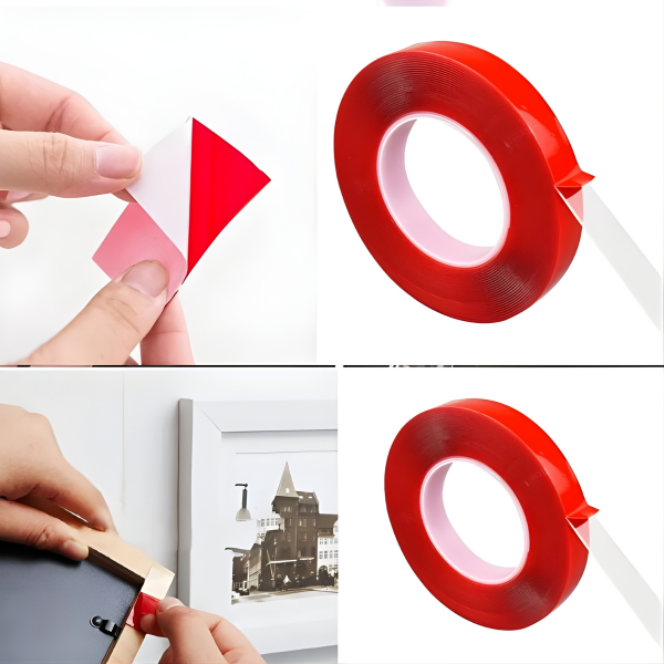 Ev Tablo Nano Çift Taraflı Bant 2 Metre X 2 Cm Askılık Tablo Asma Yapışkan Bant Iz Bırakmaz Bant Pro