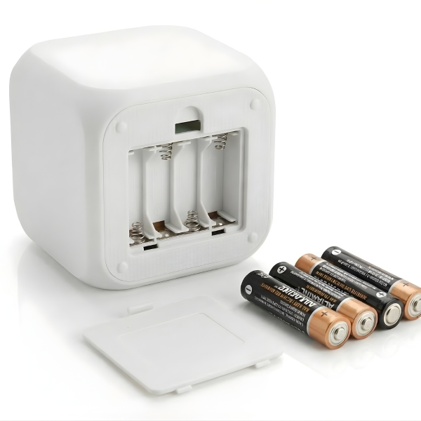 7 Renk Değiştiren Çocuk Odası Alarmlı Küp Çalar Saat